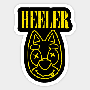 Blue heeler band Sticker